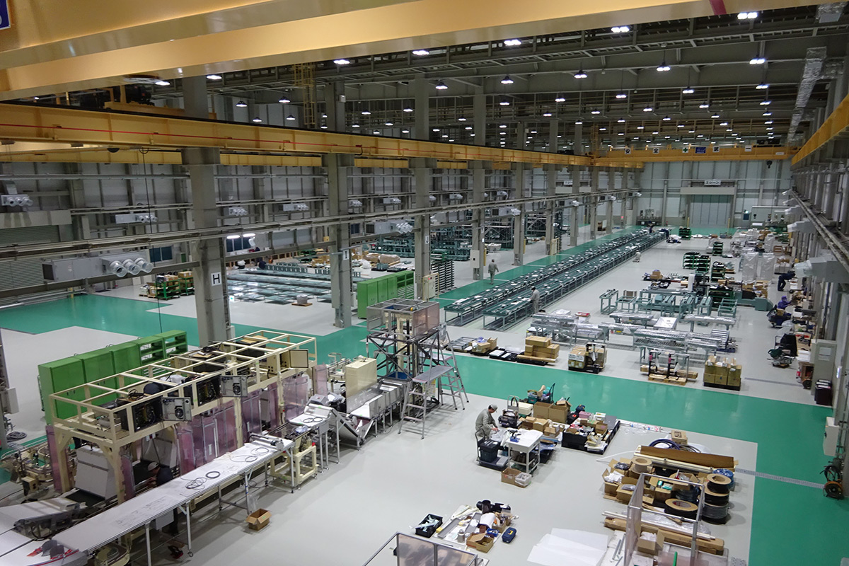 広くてクリーンな作業場